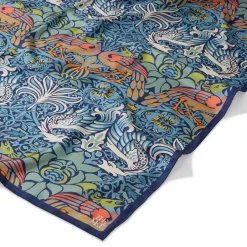 Online William Morris Peacock and Dragon Square Silk Scarf Scarves & Wraps
