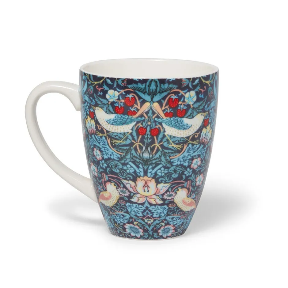 Sale William Morris Strawberry Thief Covered Mug with Tea Infuser Tableware