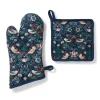 Sale William Morris Strawberry Thief Pot Holder and Oven Mitt Set Tableware