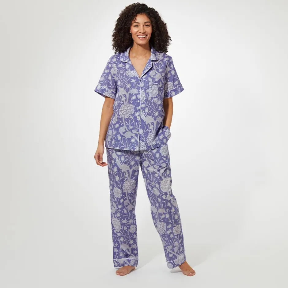William Morris Wild Tulip Women's Cotton Pajamas Clothing