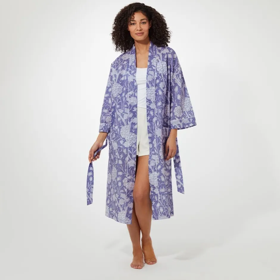 William Morris Wild Tulip Women's Cotton Robe Clothing