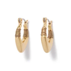 Outlet Wrapped Chevron Huggie Earrings Earrings