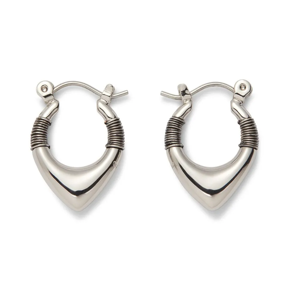 Outlet Wrapped Chevron Huggie Earrings Earrings